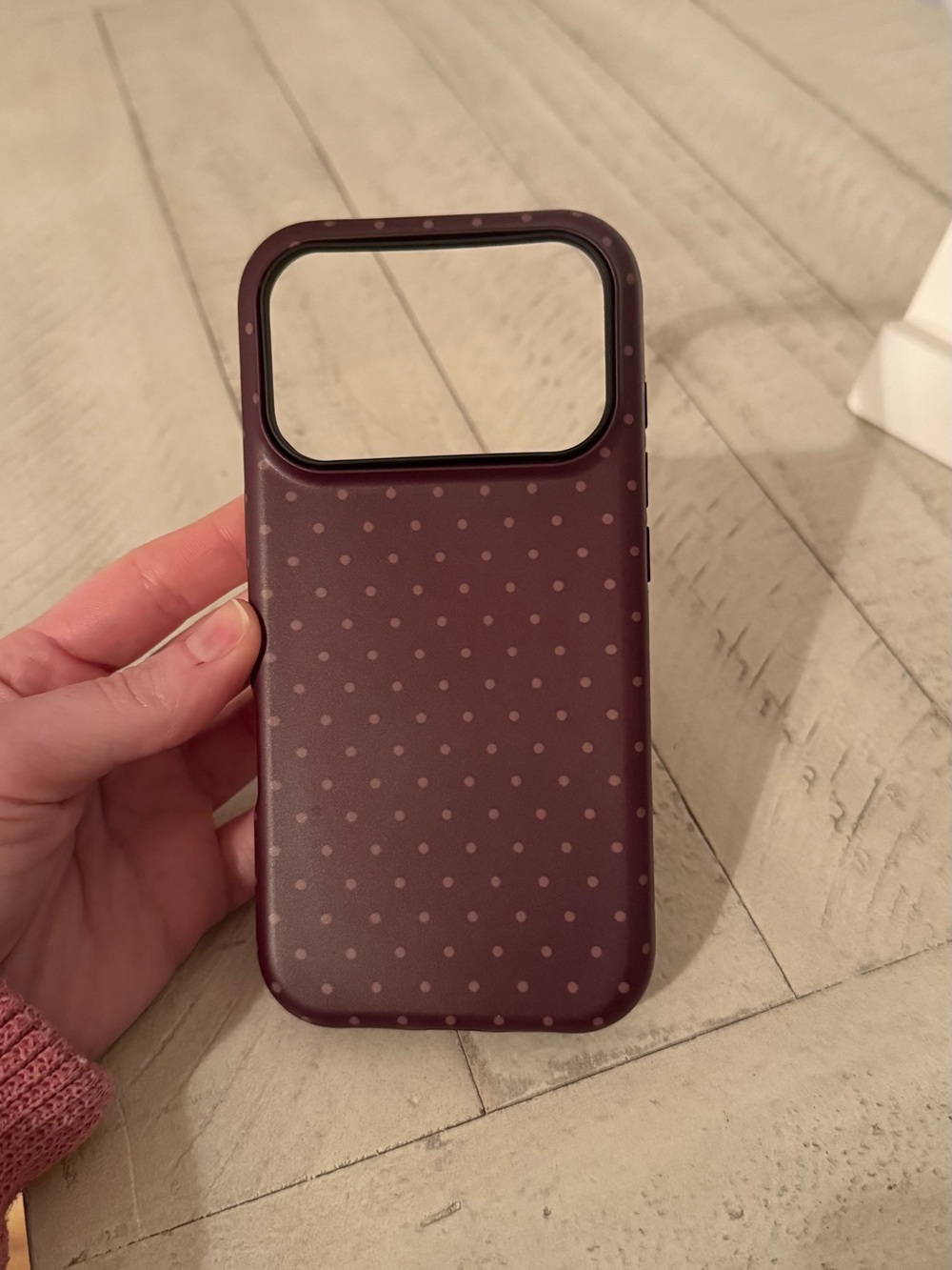 Purple Polka Dot matte case for iPhone 18 pro